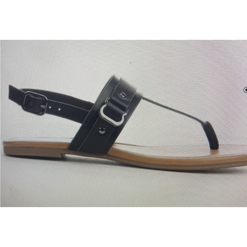 Black Thong Women's Sandals NWOT